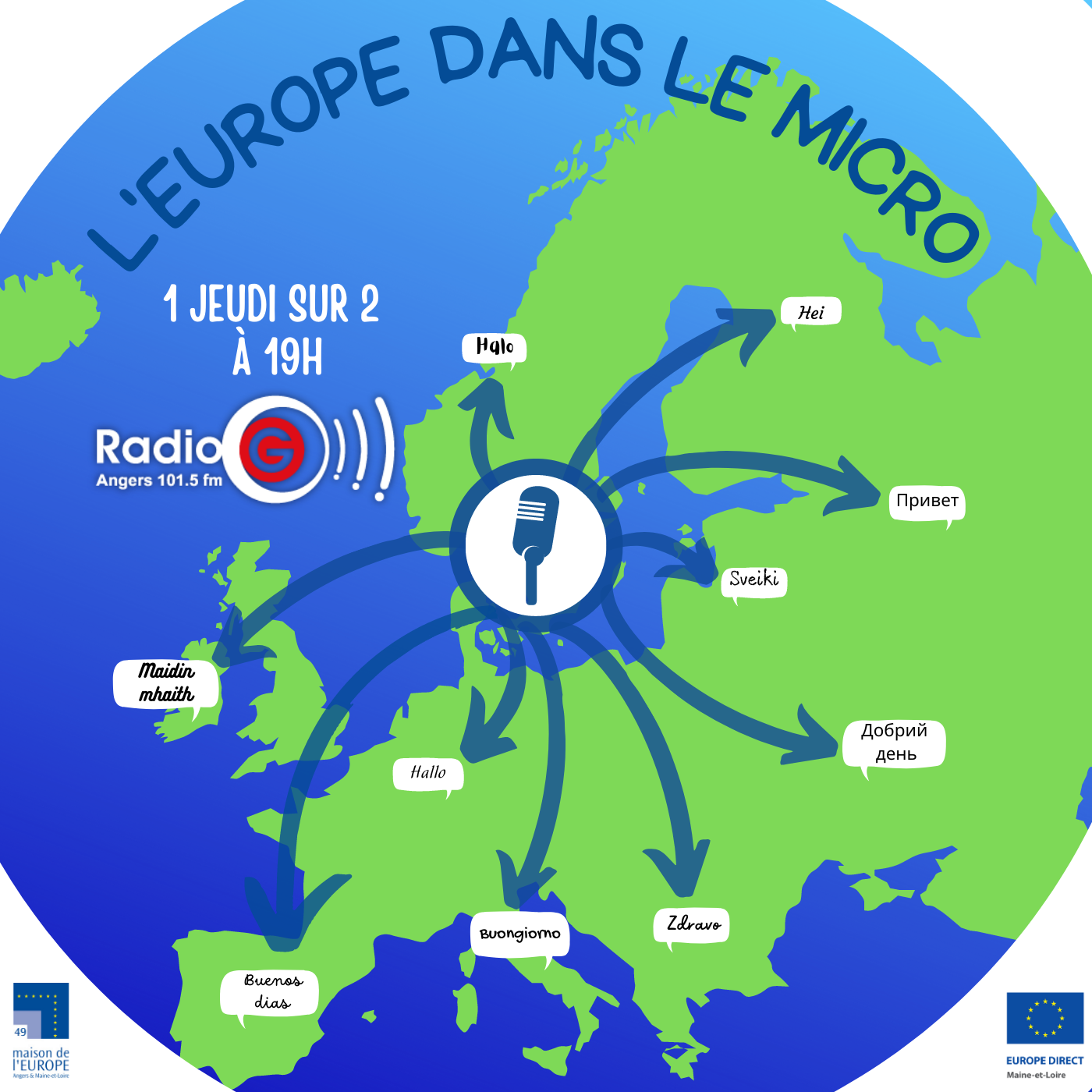 Magazine radio sur l'europe L'Europe dans le micro du 06 04 2023