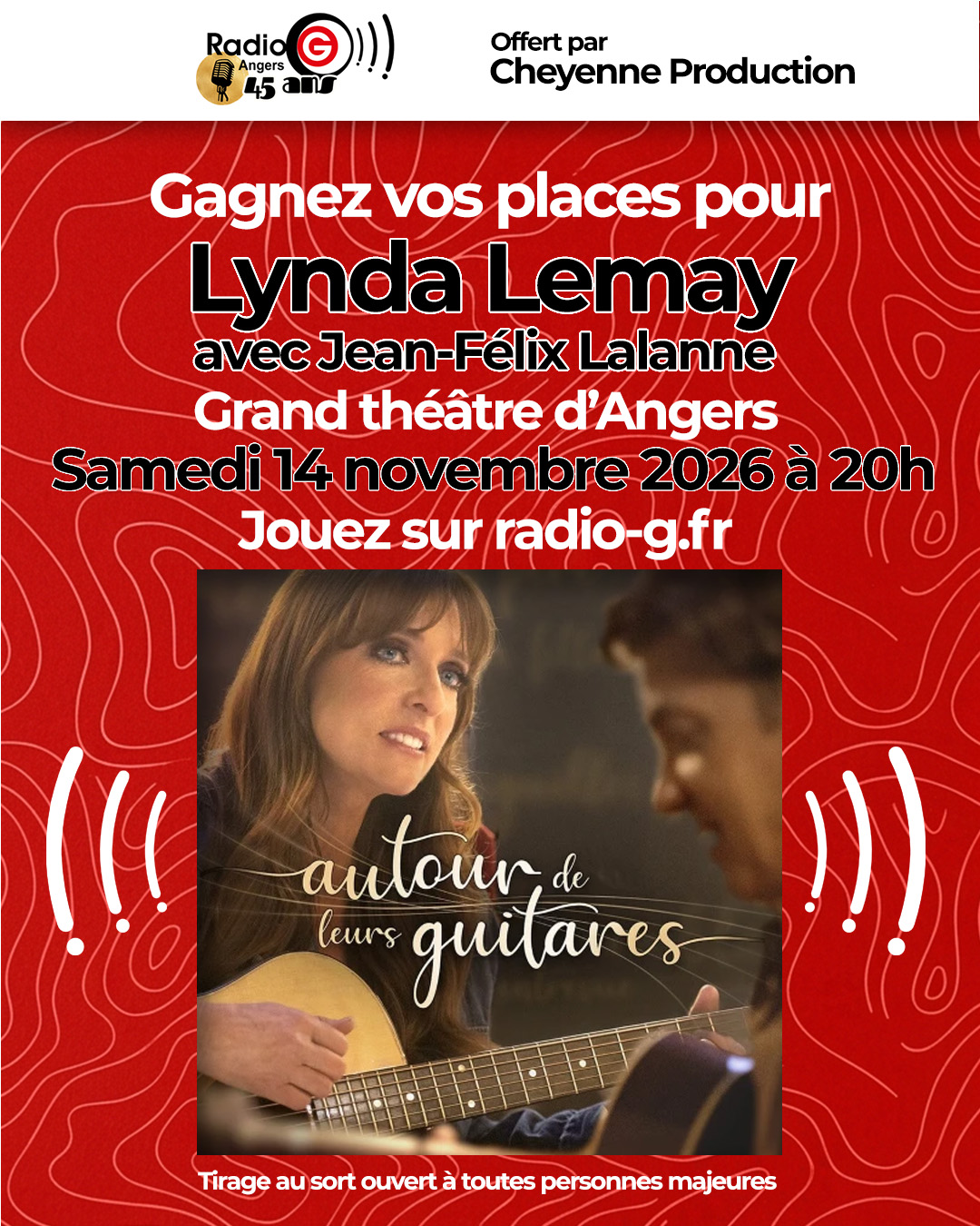 Places pour Lynda Lemay Jeux concours