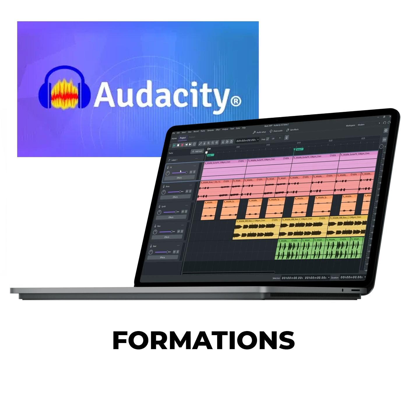 Formation montage audio Audacity