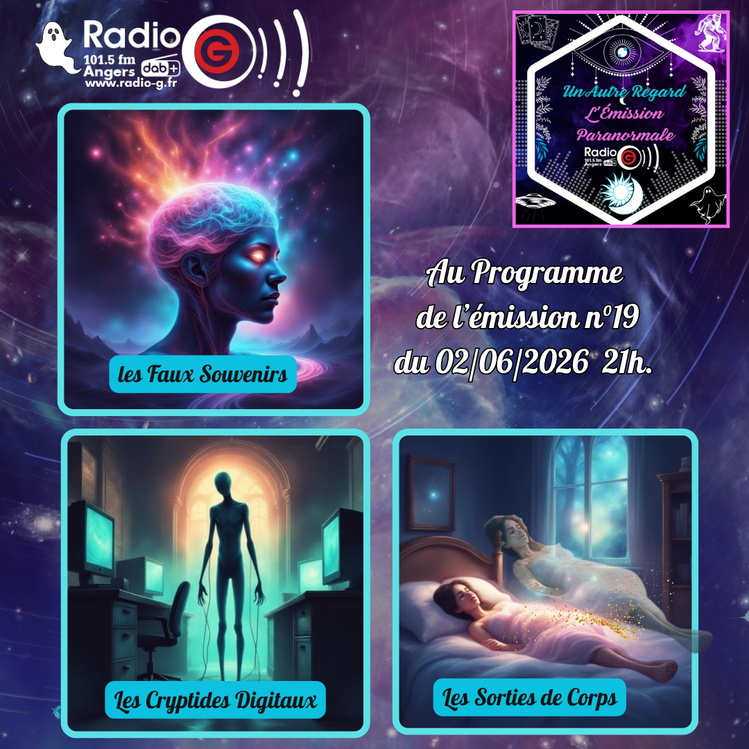 Un Autre Regard, L'émission paranormale sur Radio G Un Autre Regard du 02 06 2026
