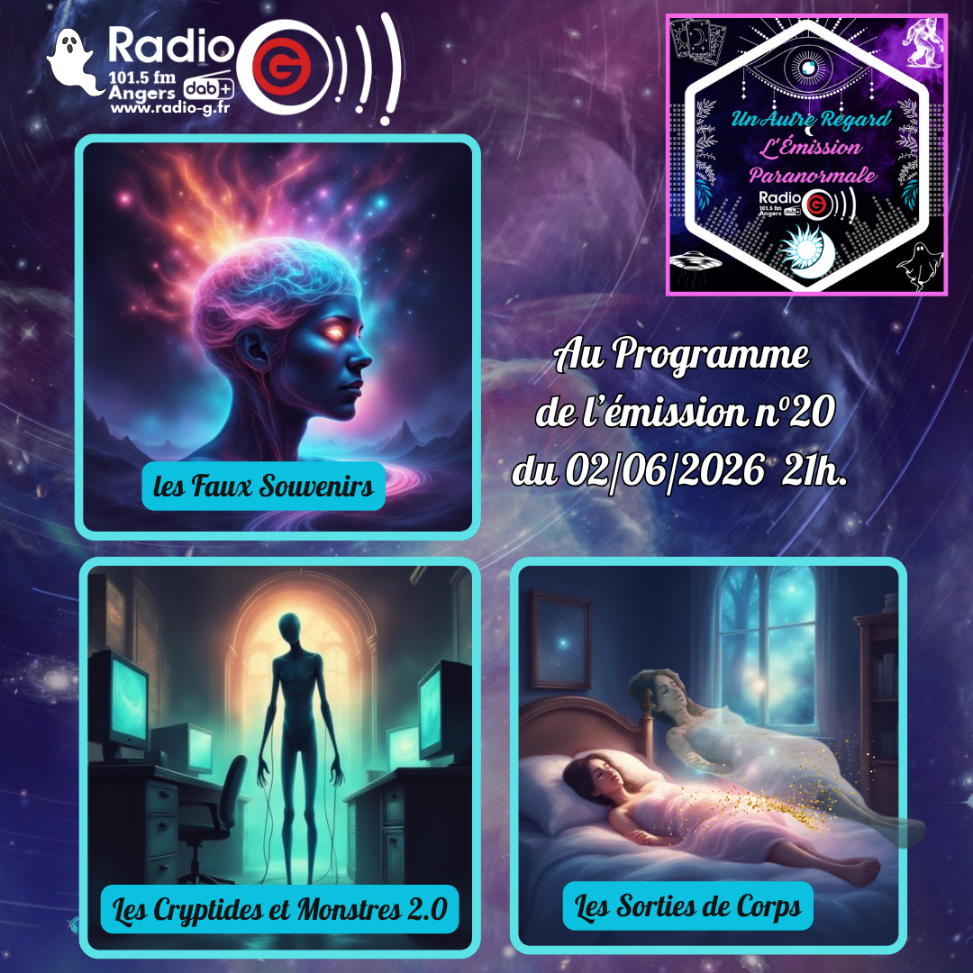 Un Autre Regard, L'émission paranormale sur Radio G Un Autre Regard du 02 06 2026