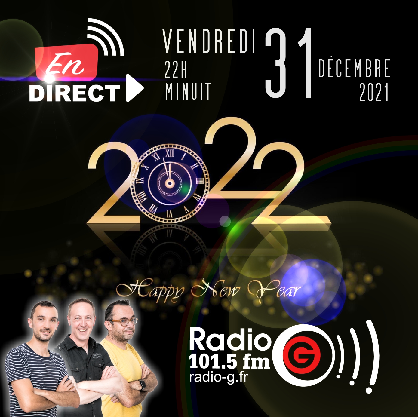 Nouvel An Direct du 31 12 2021 Nouvel an en direct des studios avec une emission interactive Nouvel An Direct du 31 12 2021